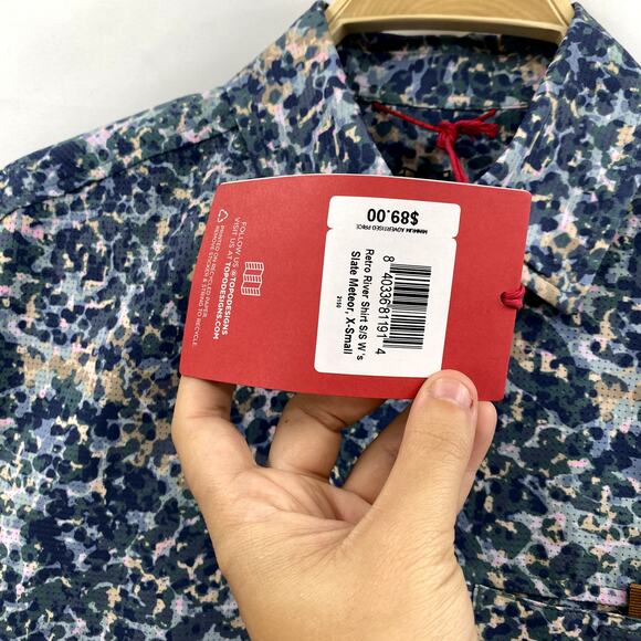 Topo Designs XS Retro River Shirt in Slate Meteor NEW - Picture 4 of 5